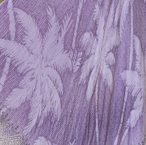 Sheer Purple Palm Flowy Maxi